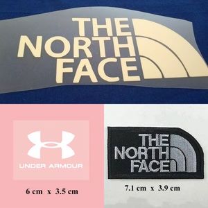north face iron on patch